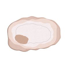 an egg shell on a white background with a brown spot in the center and bottom