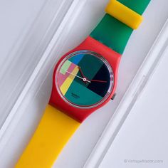 Mint 1985 Swatch LR105 MC SWATCH Watch | RARE Collectible Swatch Lady – Vintage Radar