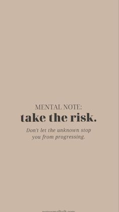 Mental Note, Take The Risk, Vie Motivation, Study Motivation Quotes, Note To Self Quotes, Positive Self Affirmations, Happy Words, Quotes Positive, Daily Inspiration Quotes