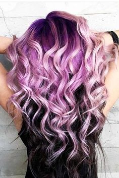 Violet Hair Color Ideas, Violet Hair Color, Purple Roots, Purple Hair Color Ombre, Violet Hair Colors, Mermaid Hair Color, Purple Ombre Hair, Mommy Things, Rainbow Hair Color