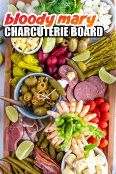 a wooden tray filled with different types of food