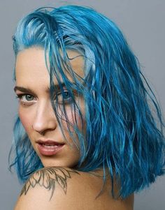 Faded Blue Hair, Fairy Haircut, Midnight Blue Hair, Good Dye Young, The Trend Spotter, Semi Permanent Hair Dye