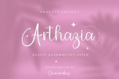 Arthazia Font Font Procreate, Canva Font, Font Calligraphy, Trendy Fonts, Pretty Fonts, Free Script Fonts, Character Map, Stylish Fonts