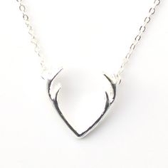 Deer Horn Necklace Silver Or Gold Alloy Antler Small Dainty Pendant Cute Trendy Unique Necklace Silver Tone 17-3/4" Length Small Deer Horn Antler Size Of Pendant: Approximately 3/4" X 1/2" Perfect For Outdoor Enthusiast Chain Holds Deer Horn In Center Dainty & Classy; So Very Cute Deer Antlers Necklace, Antler Pendant, Deer Horn, Antler Necklace, Wardrobe Pieces, Horn Necklace, Horn Pendant, Necklace Chain Lengths, Popular Jewelry