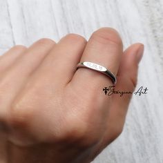 Dainty solid gold ring with engraved cross and your special date. Wear it separate or stack them together. Ring can be engraved in 10k, 14K or 18K solid gold. Great gift for Christmas, Ester, graduation, birthday, etc. Metal choices: 10K solid gold (Yellow, rose or white) 14K solid gold (Yellow, rose or white) 18K solid gold (Yellow, rose or white Choose your desired ring size. ------PRODUCTION TIMELINE------------ Allow, 2-3 weeks for production. If you need to personalize it, add 1 more week. Silver Birthstone Ring Stamped 14k As Gift, White Gold Engraved Initial Ring For Promise, Sterling Silver Engraved Ring Stamped 14k For Promise, Wedding Adjustable Stamped Signet Ring, Adjustable Engraved Initial Ring For Anniversary, Silver Promise Ring Stamped 14k, Personalized Round Band Diamond Promise Ring, Personalized Diamond Promise Ring With Round Band, Personalized Round Band Promise Diamond Ring