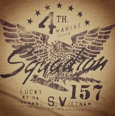 the back of a shirt with an eagle and stars on it