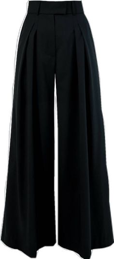 Pleated Palazzo Pants, Maxi Pants, Black Wide Leg Pants, Color Fabric, Deep Black, Palazzo Pants, Wide Waistband, Black Pants, Wide Leg Pants