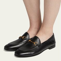 Gucci Brixton Leather Horsebit Loafers Sz 35.5 In Black Great Used Condition Gucci Brixton, Horsebit Loafers, Shoes Gucci, Gucci Shoes, Black Color, Loafers, Gucci, Women Shoes, Leather