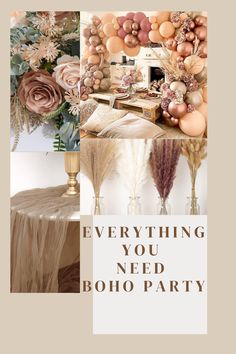 Boho Party, Boho Party supplies, Boho neutral, Neutral party, pampas, tassle Bohemian 50th Birthday Party, Boho Chic Party Ideas Decoration, Boho Birthday Party Adult, Bohemian Dessert Table, Boho Party Ideas, Boho Chic Birthday Party, Chic Party Decor, Boho Party Decor, Bohemian Party Decorations