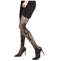 An iconic theme in Josie Natori clothing, Dragon Toss Patterned Net Tights showcase the ferocious, fiery beast from waist to toe. An ultra-fine net depicts the dragon against a larger net backdrop. Mini net comfort toe is designed for durability. Gothic Fitted Thigh-high Tights, Edgy Fitted Hosiery For Night Out, Gothic Stretch Legwear For Night Out, Fitted Thigh High Hosiery For Halloween, Gothic Stretch Tights For Night Out, Fitted Black Hosiery For Costume Party, Stretch Hosiery For Halloween Party, Stretch Hosiery For Halloween Costume Party, Fitted Black Hosiery For Halloween