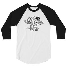 The all-seeing eye. A stylish spin on the classic baseball raglan. The combed cotton blend makes it super soft, comfortable, and lightweight.    * All solid colors are 100% ring-spun cotton  * Fabric weight: 4.5 oz/yd² (152.6 g/m²)  * Fine knit jersey  * 30 singles  * ¾ sleeves  * Contrast raglan sleeve  * Reactive-dyed for longer-lasting color  * Prewashed to minimize shrinkage  * Tear away label The All Seeing Eye, Seeing Eye, All Seeing Eye, All Seeing, Raglan Shirts, 30 And Single, Label Sizes, Combed Cotton, Raglan Sleeve