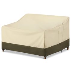 PRICES MAY VARY. All Weather Protection: The outdoor couch cover is made of durable UV-resistant 600D fabric with waterproof vinyl laminated backing, resistant to fading, tearing and ripping. The critical seams are sealed with waterproof tape to prevent water from penetrating the cover. Protects outdoor furniture from sun damage, rain, snow, pollen, leaves and debris. Wind Resistant: The patio sofa cover is well made with adjustable drawstrings and toggles around the bottom for a snug fit to pre Oversized Sofa, Waterproof Patio, Loveseat Covers, Patio Couch, Outdoor Living Furniture, Patio Loveseat, Waterproof Tape, Outdoor Furniture Covers, Outdoor Loveseat