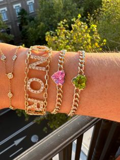 A gold thick design that matches your delicate wrist. A lovely single heart gemstone lays in a gold cuban bracelet, a mix of both bold and sweet. Peace Ring, Rainbow Band, Cuban Bracelet, Clover Jewelry, Buddha Necklace, Rainbow Rings, Star Chain, Evil Eye Ring, Heart Gemstone