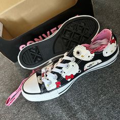 You Cannot Find These Anywhere In This Pristine Condition. Way Under Priced But I Want Them To Find A Good Home:-) Hello Kitty Converse, Chuck Taylor 70s, Black Shoes Sneakers, White Slip On Sneakers, Converse Shoes Womens, Blue Converse, Red Converse, All Stars Converse, New Converse