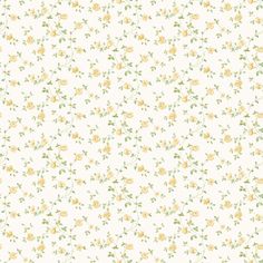 sample floral yellow green wallpaper from the miniatures 2 collection by galerie wallcoverings 1 Yellow Prints, Miniature Wallpaper, Miniature Rose, Rose Trellis, English Country Garden, Vintage Flowers Wallpaper, English Country Gardens, Trellis Design, Spring Wallpaper