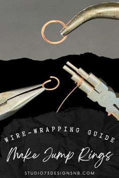 Wire-wrapping - HOW TO MAKE JUMP RINGS Rings For Beginners, Jump Rings, Copper, Wire Jewellery