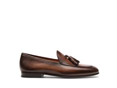 The Michelle is a classic tassel loafer that can polish any look. Defined by the traditional drop tassel across the vamp, this mature slip-on style remains a symbol of its popular and preppy heritage. Our take features a flattering round toe and low stacked heel for all day comfort. Elegant Slip-on Tassel Loafers With Rubber Sole, Classic Slip-on Dress Shoes With Tassels, Elegant Brown Loafers With Tassels, Business Slip-on Loafers With Tassels, Slip-on Tassel Loafers With Leather Sole For Galas, Gala Slip-on Tassel Loafers With Brogue Detailing, Elegant Brown Slip-on Tassel Loafers, Formal Slip-on Tassel Loafers With Rubber Sole, Classic Tassel Slip-on Loafers