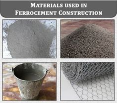 materials used in ferro cement construction