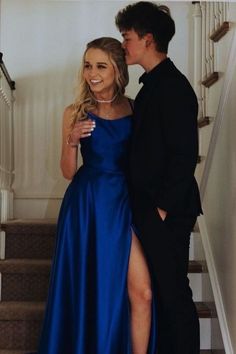 Prom Dresses Beautiful, Senior Outfits, Beautiful Prom Dress, Royal Blue Prom, Blue Prom Dresses, What To, For School, Straps Dress, Royal Blue Prom Dresses