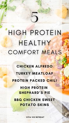 the top five high protein healthy comfort meals