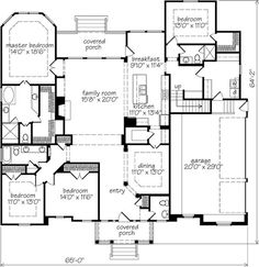 the floor plan for this house