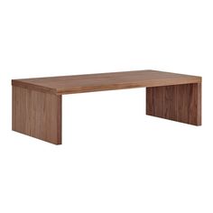 a wooden table on a white background with no one around it or the table top