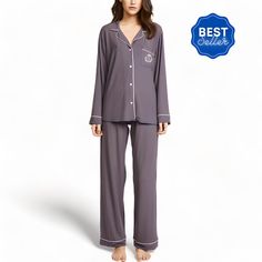 "I love this set of pajamas. Probably one of the comfiest sets that I have because it feels so soothing on my skin. I have severe eczema and it becomes worse in the summertime when it's hot, this set is great during the night as it helps with the heat even though it's a full sleeve type of PJ. I've never felt hot in it, or itchy. It's super soft and loose, so it's great to lounge around the house in. Pants were a bit bigger for me, only because I ordered XL. Maybe a large would do better for me In The Summertime, Pajamas For Women, Comfy Sets, Bamboo Pajamas, Weather Change, Hot Flashes, Do Better, Periwinkle Blue, Bamboo Fabric