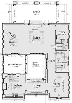 the floor plan for an old house