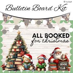 the bulletin board kit includes all books for christmas