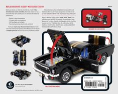 an advertisement for the lego tech truck with instructions on how to build and use it