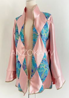 Fantasy Costume Outerwear With Long Sleeves, Pink Long Sleeve Outerwear For Costume Party, Howl Cosplay, Howl Pendragon, Baby Pink Satin, Howls Moving Castle, Swirl Pattern, Pink Satin, Fall Wardrobe