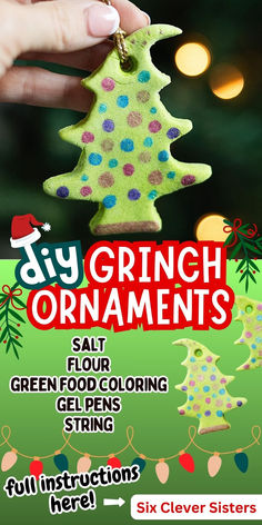 If you’re looking to add a touch of Whoville to your holiday decor, why not try making your own DIY Grinch Ornaments? These fun and easy crafts will give your tree a playful twist that’s sure to delight both kids and adults alike. #grinch #christmas #holiday #diy #craft #activitiesforkids Diy Grinch Christmas Tree, Grinch Projects, Grinch Ornaments Diy, Diy Grinch Ornaments, Diy Grinch Decorations, Make Your Own Ornaments, Grinch Ideas, Diy Grinch, Ornaments Diy Kids