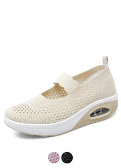 Ninoska Women's Platform Slip-On Shoes – Ultra Seller Shoes Summer Wedge Sneakers With Thick Bottom And Round Toe, White Breathable Platform Sneakers For Spring, Comfortable White Walking Shoes For Summer, Comfortable White Summer Walking Shoes, Comfortable Breathable Walking Shoes For Summer, Spring White Breathable Platform Sneakers, Lightweight Sneakers For Summer Sports, White Round Toe Walking Shoes For Summer, Lightweight Summer Sneakers For Light Sports