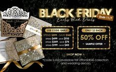 black friday sale with gold and silver items