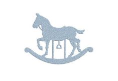 a rocking horse machine embroidery design