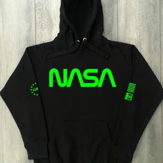 Premium quality NASA Sweatshirt Streetwear High Fashion Threads On Fire Streetwear Brand Hoodie Casual Green Hoodie With Logo Print, Green Hooded Sweatshirt For Streetwear, Green Hoodie With Adjustable Hood For Streetwear, Green Hoodie With Drawstring For Streetwear, Green Techwear Hoodie, Green Hooded Sweatshirt With Logo Print, Green Hip Hop Hoodie With Crew Neck, Green Techwear Hoodie For Streetwear, Green Techwear Hooded Hoodie