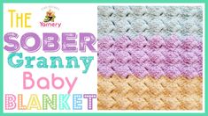 EASIEST CROCHET BABY BLANKET EVER!! 👼 | The Sober Granny Baby Blanket | The Secret Yarnery - YouTube Crochet Blankets For Beginners, Easy Crochet Blankets, Easiest Crochet, Easy Crochet Baby Blanket, Easy Crochet Blanket, Easy Crochet Baby, Manta Crochet, Baby Afghans, Crochet Baby Blanket