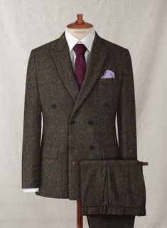 Take your tailoring game to the next level with our Harris Tweed Melange Brown Double Breasted Suit, ideal for both formal and casual occasions. Crafted from wool, the suit is luxuriously smooth and soft to touch and weighs perfect to keep you comfy. Wear it for formal occasions, business functions, and everyday winter attire. 
 
 Look Includes  Harris Tweed Melange Brown Fabric  Double Breasted Jacket Style  Peak Lapel  Horn Royal Black Buttons  Single Vent  Three Cuff Buttons  Two Welted Back Luxury Tweed Jacket For Semi-formal Occasions, Elegant Single-breasted Tweed Suit, Elegant Tweed Three-piece Suit With Notch Lapel, Tailored Timeless Tweed Blazer, Tailored Tweed Jacket With Herringbone Pattern For Semi-formal, Timeless Tailored Tweed Blazer, Tailored Semi-formal Tweed Jacket With Herringbone Pattern, Elegant Tweed Jacket With Herringbone Pattern And Suit Collar, Winter Formal Tweed Three-piece Suit