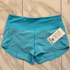 Neon Blue Color Size 10 Nwt Light Blue Lululemon Shorts, Rare Lululemon Shorts, Neon Lululemon Shorts, Red Lululemon Shorts, Lululemon Athletic Shorts With Built-in Shorts For Summer, Lululemon Hotty Shorts Blue, Nike Winter Jackets, Lululemon Running Shorts, Lululemon Speed Up Shorts