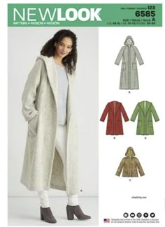 a women's coat and jacket sewing pattern from new look