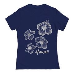 Elevate your graphic tee collection with this Juniors' Hibiscus Graphic Tee. SETUP INFORMATION HIBISCUS Womens Tee Juniors' RegFEATURES Soft Feel Cotton Short sleeves CrewneckFABRIC & CARE Cotton Machine wash Imported Size: Small. Color: Navy. Gender: female. Age Group: kids. Cotton Shorts, Hibiscus, Fabric Care, Gender Female, Womens Tees, Graphic Tee, Age Group, Graphic Tees, Short Sleeves