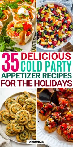 35 delicious cold party appetizer recipes for the holidays