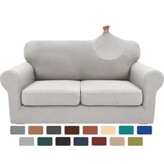 an image of a couch with different colors