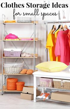 clothes storage ideas for small spaces