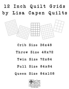 the instructions for how to make an easy quilt pattern with squares and numbers on it