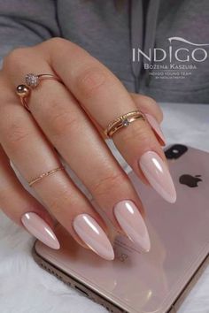 Ombre Chrome Nails, Pink Chrome Nails, Milky Nails, Chrome Nails Designs, Diamond Nails