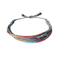 SURFER STYLE MULTI COLOR BRACELET:This hand-knotted, unisex, string bracelet includes genuine Hematite stones and a silver-toned Pewter RUMI SUMAQ logo bead. The cord colors are gray, orange, hot pink and aqua teal blue. Think of this knotted rope bracelet as an adult friendship bracelet. The modern and neutral tones make this bracelet an excellent gift for both men and women. Or wear it as a couples bracelet, a beautiful symbol of your love and "his and her" solidarity.SIZING OF GREY STRING BRA Everyday Multicolor Waxed Cord Jewelry, Adjustable Hand Knotted Bracelets For Gifts, Adjustable Hand Knotted Bracelets As Gift, Everyday Bohemian Nylon Cord Jewelry, Multicolor Adjustable Cord Jewelry For Everyday, Everyday Multicolor Braided Bracelet With Waxed Cord, Bohemian Hand Knotted Bracelets As Gift, Casual Multicolor Jewelry With Waxed Cord, Adjustable Multicolor Waxed Cord Bracelets