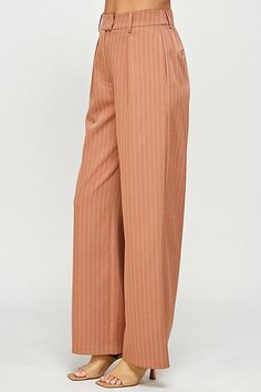 pinstripe trousers Brand: Milk & Honey Style: 33726P Fabric: 98% Polyester 2% Spandex Details: Striped Straight Leg Pants Made in CHINA Pinstripe Trousers, Honey Color, Vegas Style, Milk Honey, Milk And Honey, Suit Accessories, Straight Leg Pants, Leg Pants, Parachute Pants