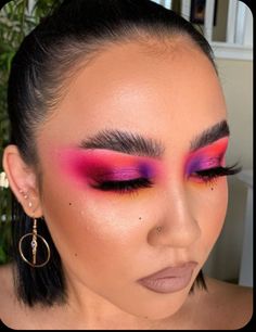 Grad Makeup, Fun Makeup, Swag Makeup, Colorful Eye Makeup, Bold Makeup, Jaclyn Hill