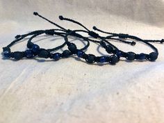 Black lava beads braided on waxed polyester with lapis lazuli beads.   Metal free jewelry  Waterproof and durable string Lapis Lazuli Beads, Lava Beads, Lava Bead, Bead Bracelet, Free Jewelry, Lapis Lazuli, Bobby Pins, Braids, Beaded Bracelets